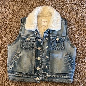 Puffy jean vest